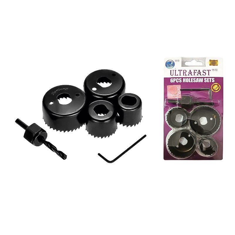 CARBON HOLE SAW SET 6 PCS