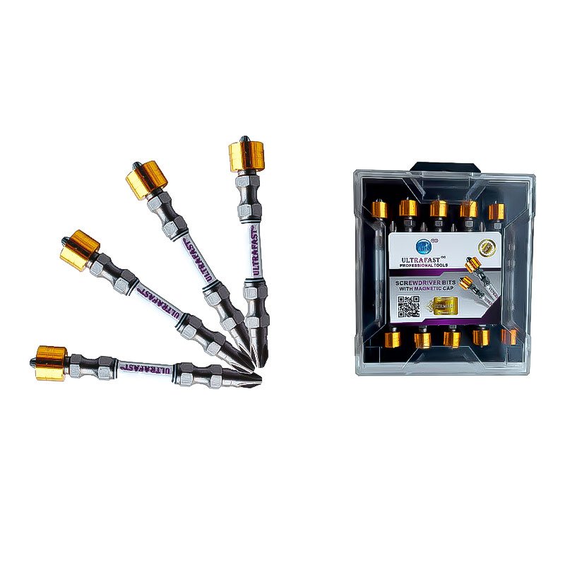 SCREW DRIVER BITS DISCO-2 WITH MAGNETIC RING PLATINUM SERIES (GERMAN TECHNOLOGY)