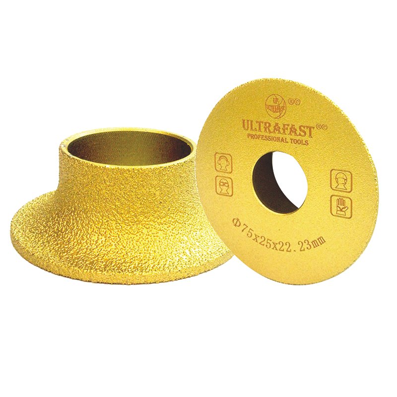 VACUUM BRAZED GRINDING WHEEL HALF ROUND (FRENCH) EDGE