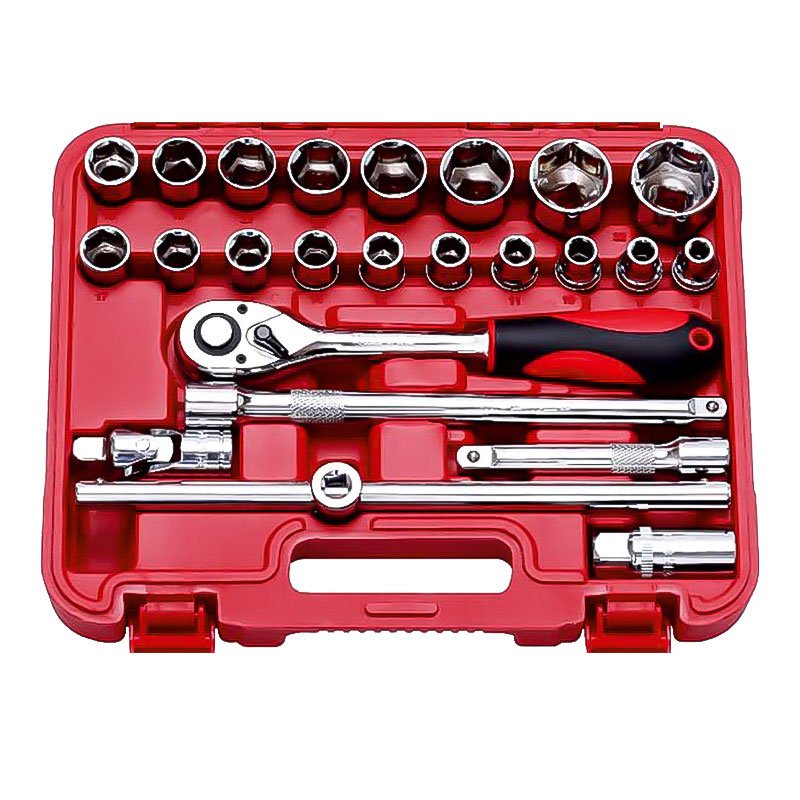 SOCKETS SET 25 PCS 1/2 SQ. DRIVE HEX